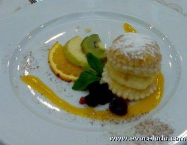 Postre del menú degustación