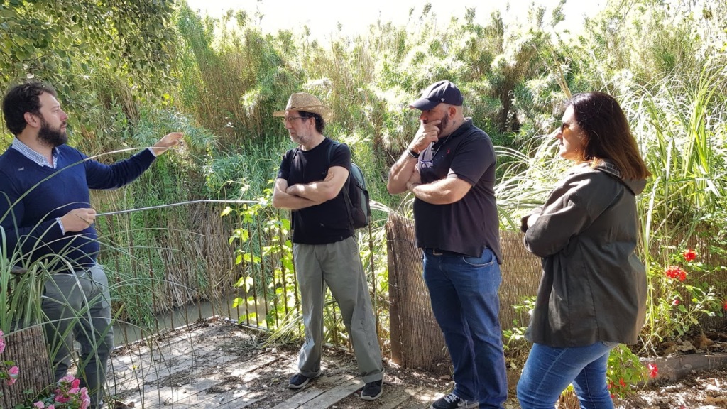 Matías Pérez Llera, Juan Manuel Benayas y Alicia Hernández en La Huerta de Carabaña donde hicimos parte del trabajo de preparación.